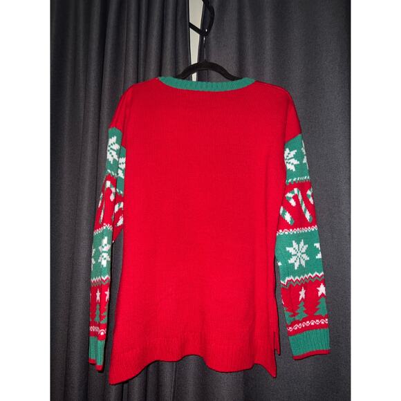 Ugly Christmas Sweater Xmas Size Large Llama - Picture 3 of 3